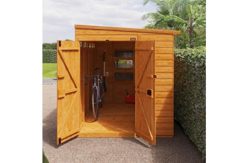 TigerFlex Shiplap Pent Security Double Door Shed TigerFlex Shiplap Pent Security Double Door Shed