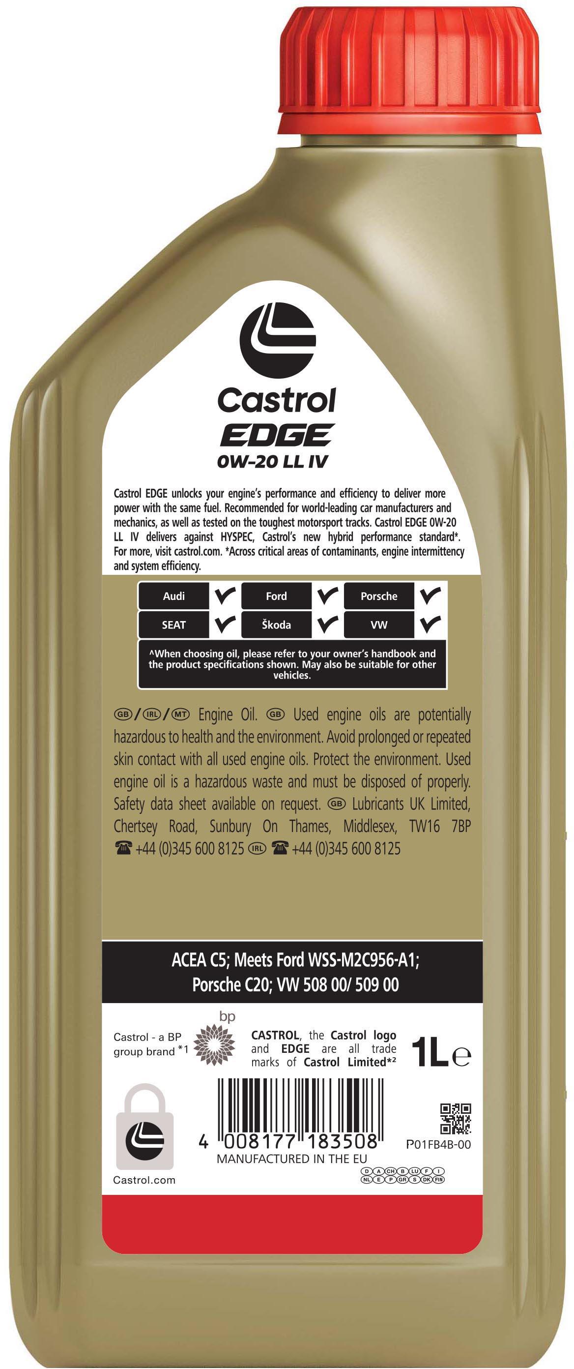 Castrol EDGE 0W-20 LL IV 1L