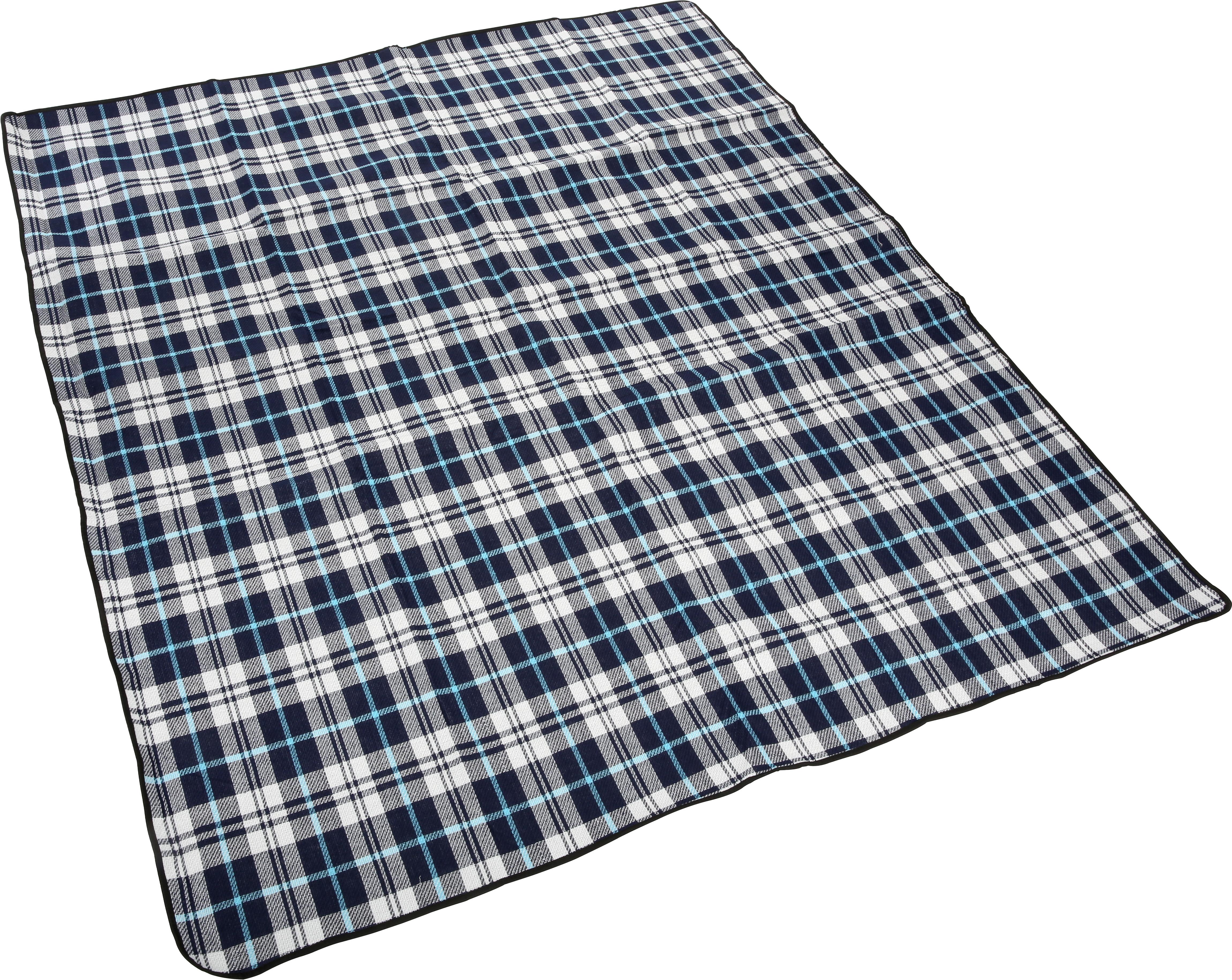 Halfords Waterproof Tartan Picnic Blanket XL