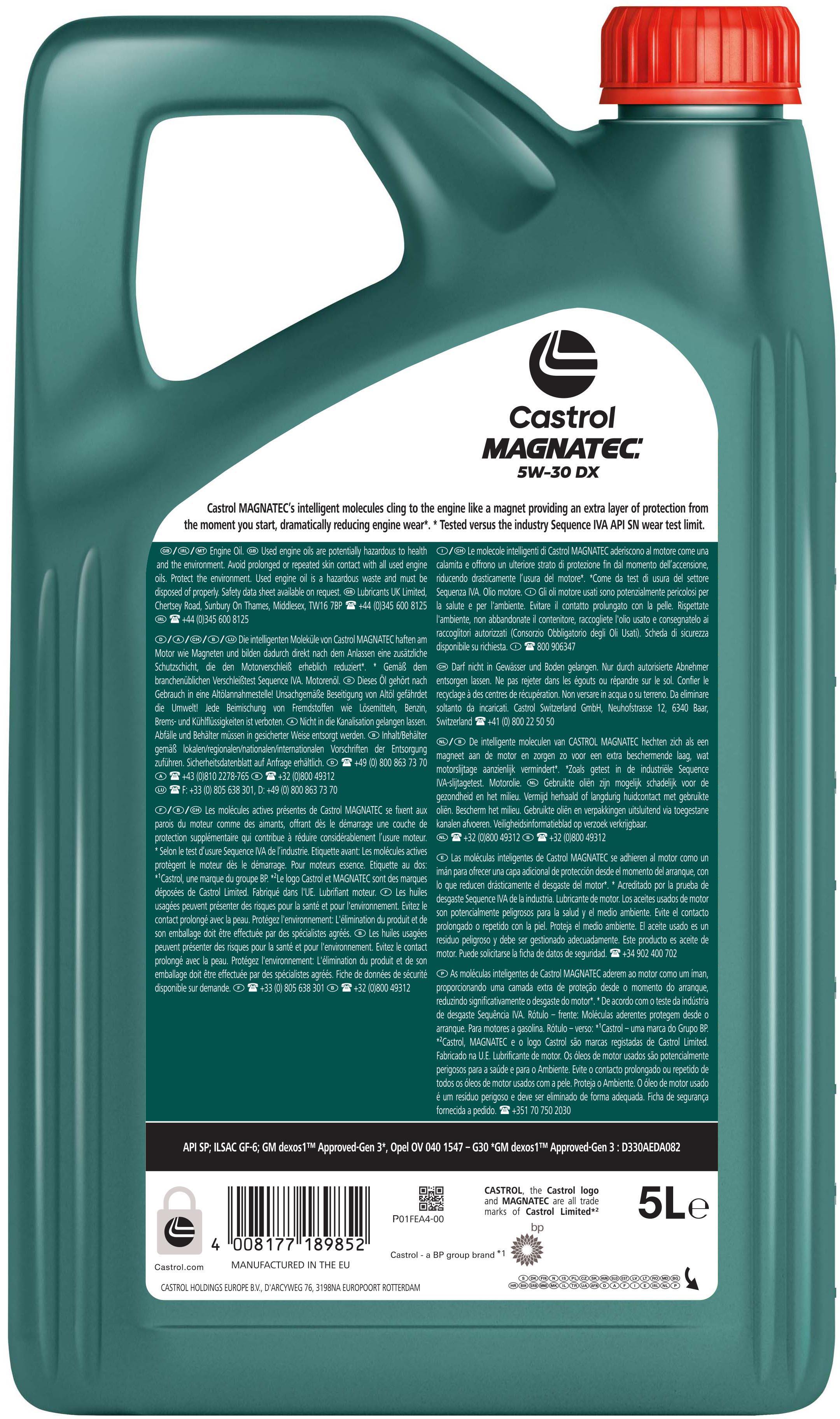 Castrol MAGNATEC 5W-30 DX 4L