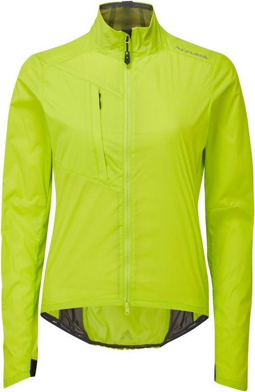 Halfords Altura Airstream Womens Windproof Jacket - Lime - 10 | Extra 8% off for BC Members