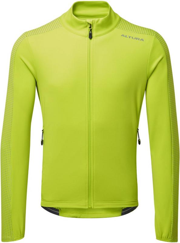 Halfords Altura Nightvision Mens Long Sleeve Jersey - Lime - Small | Extra 8% off for BC Members