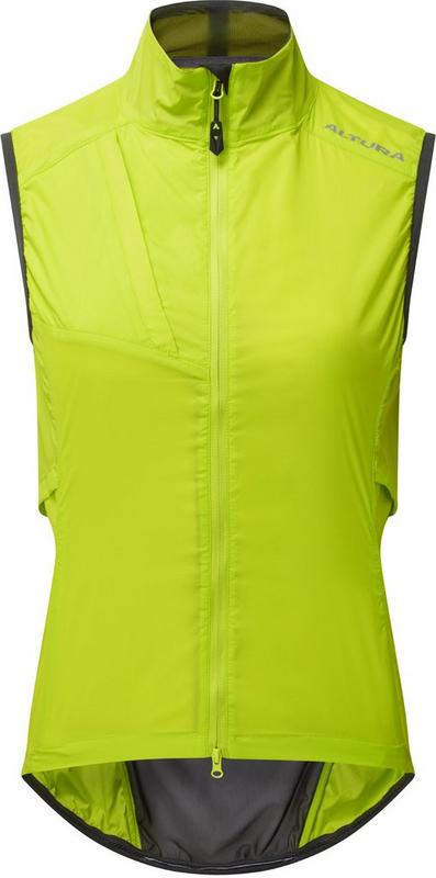 Halfords Altura Airstream Womens Windproof Gilet - Lime - 10 | Extra 8% off for BC Members