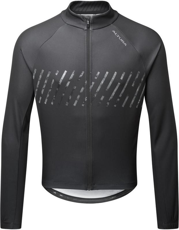 Halfords Altura Airstream Mens Long Sleeve Jersey - Black | Extra 8% off for BC Members