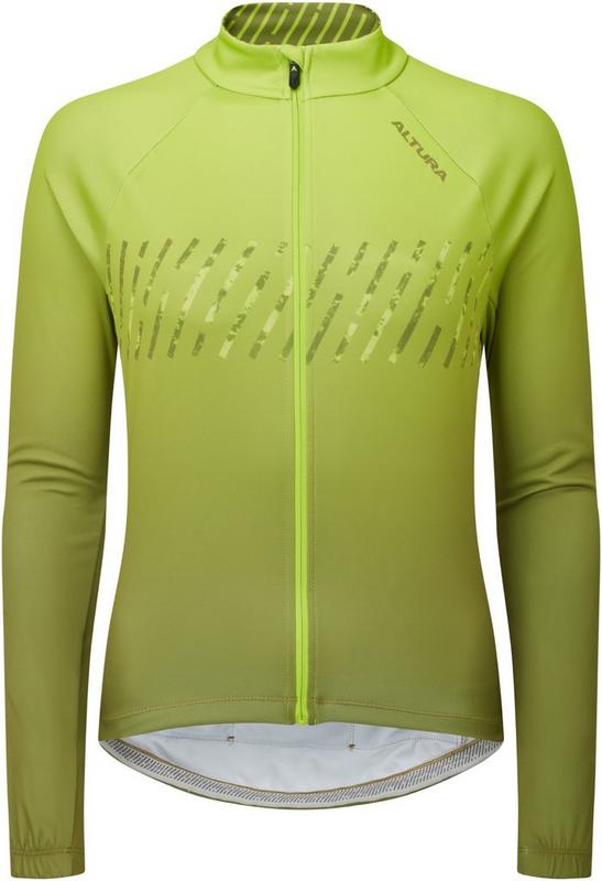 Halfords Altura Airstream Womens Long Sleeve Jersey - Lime | Extra 8% off for BC Members