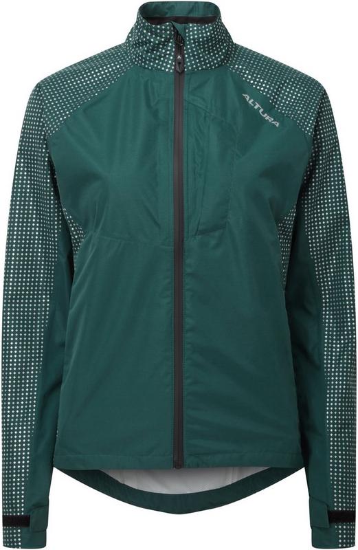 Halfords Altura Nightvision Storm Womens Waterproof Cycling Jacket - Green - 12 | Extra 8% off for BC Members