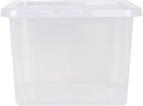 WHAM Crystal Storage Box & Lid 17L Clear