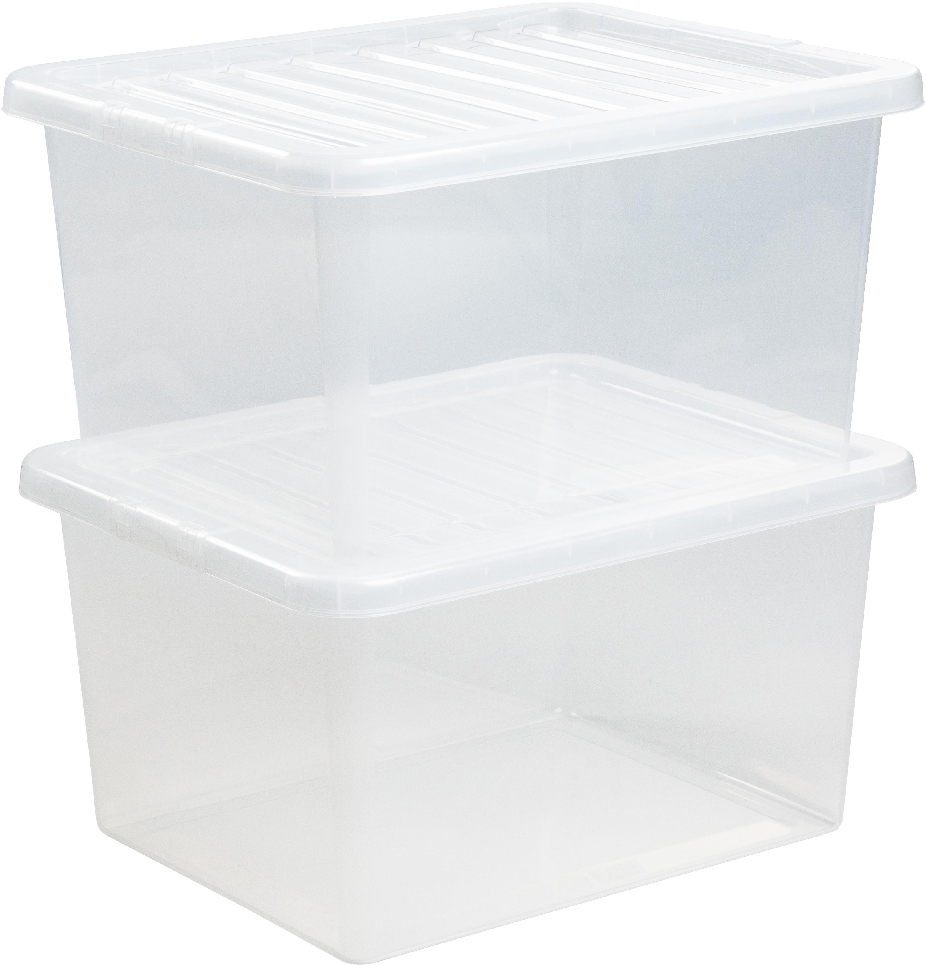 Wham 37L Clear Storage Box & Lid