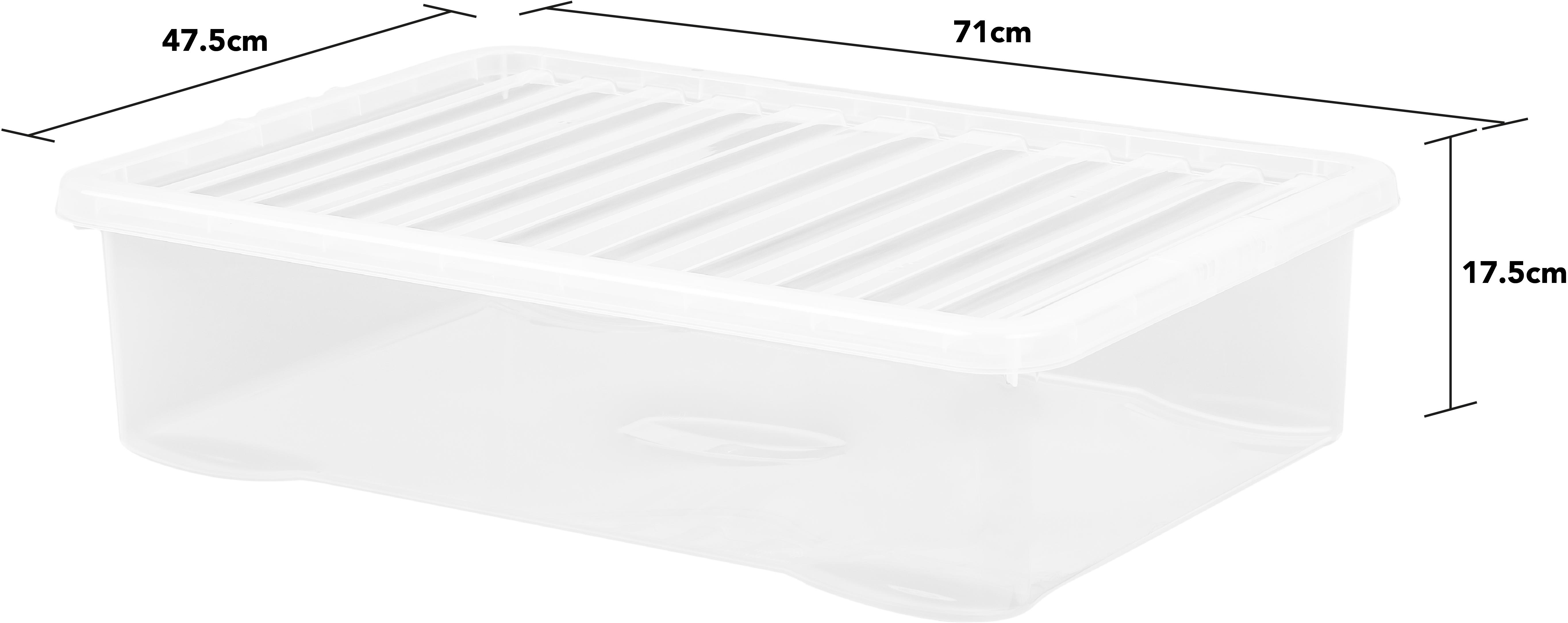 Wham 46L Clear Storage Box & Lid