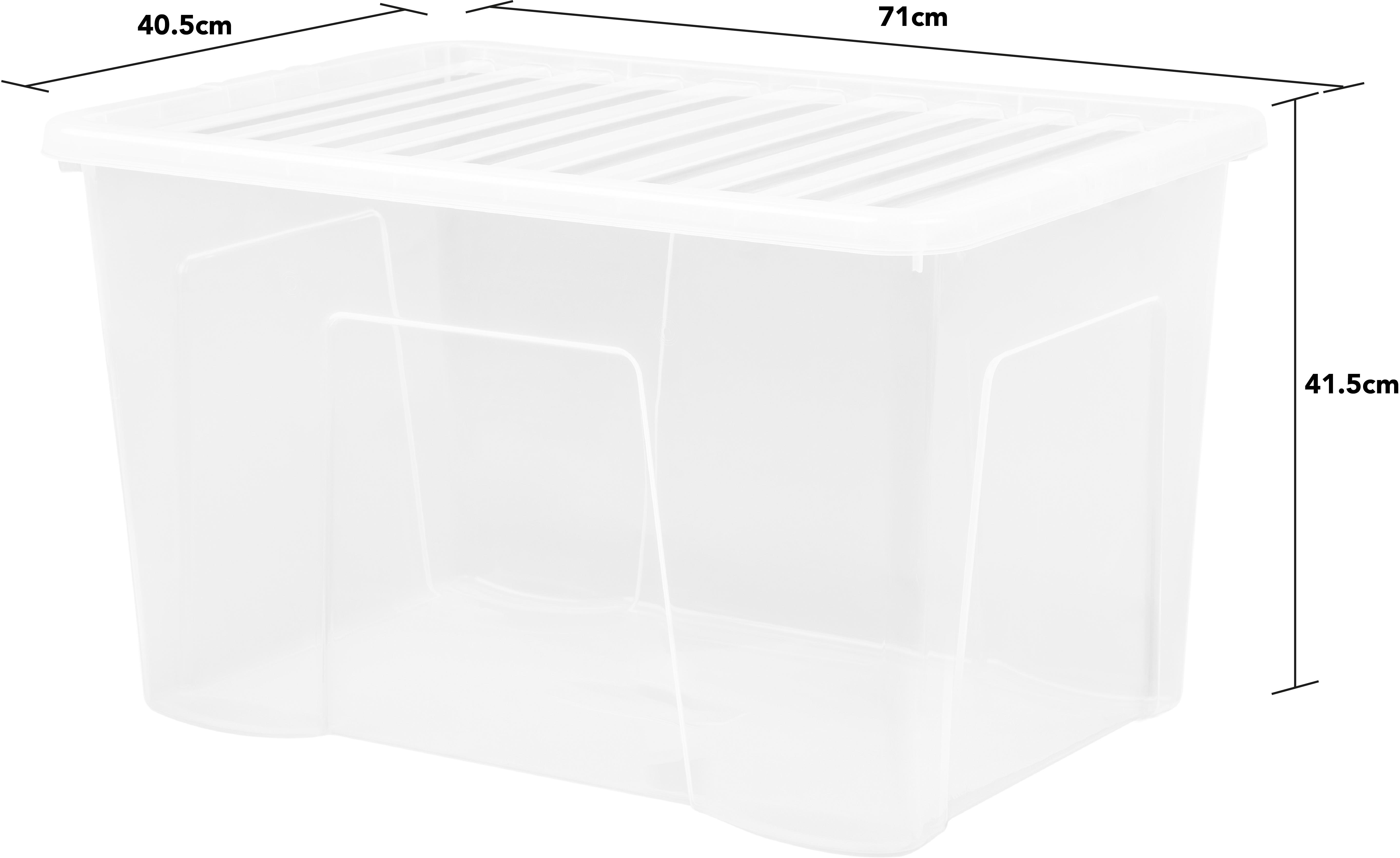 Wham 102L Clear Storage Box & Lid