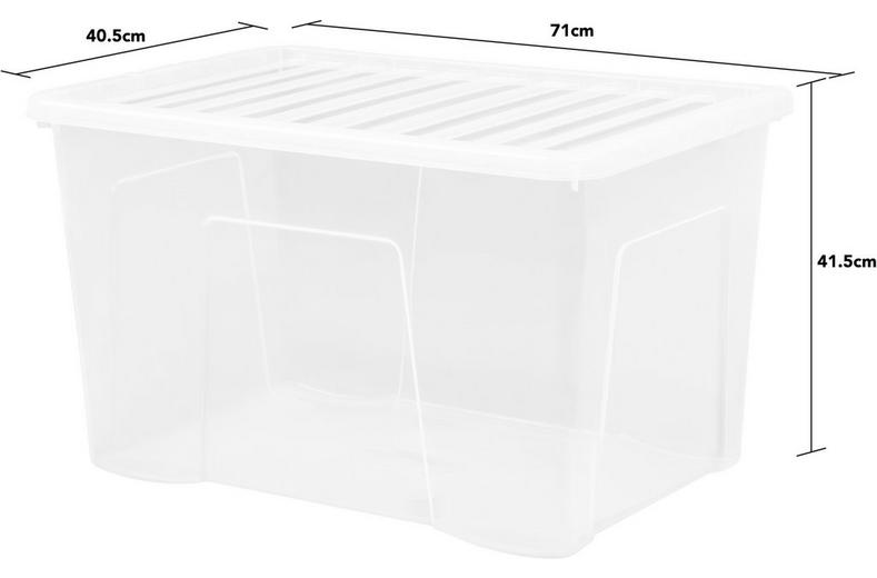 Wham 102L Clear Storage Box & Lid Wham 102L Clear Storage Box & Lid