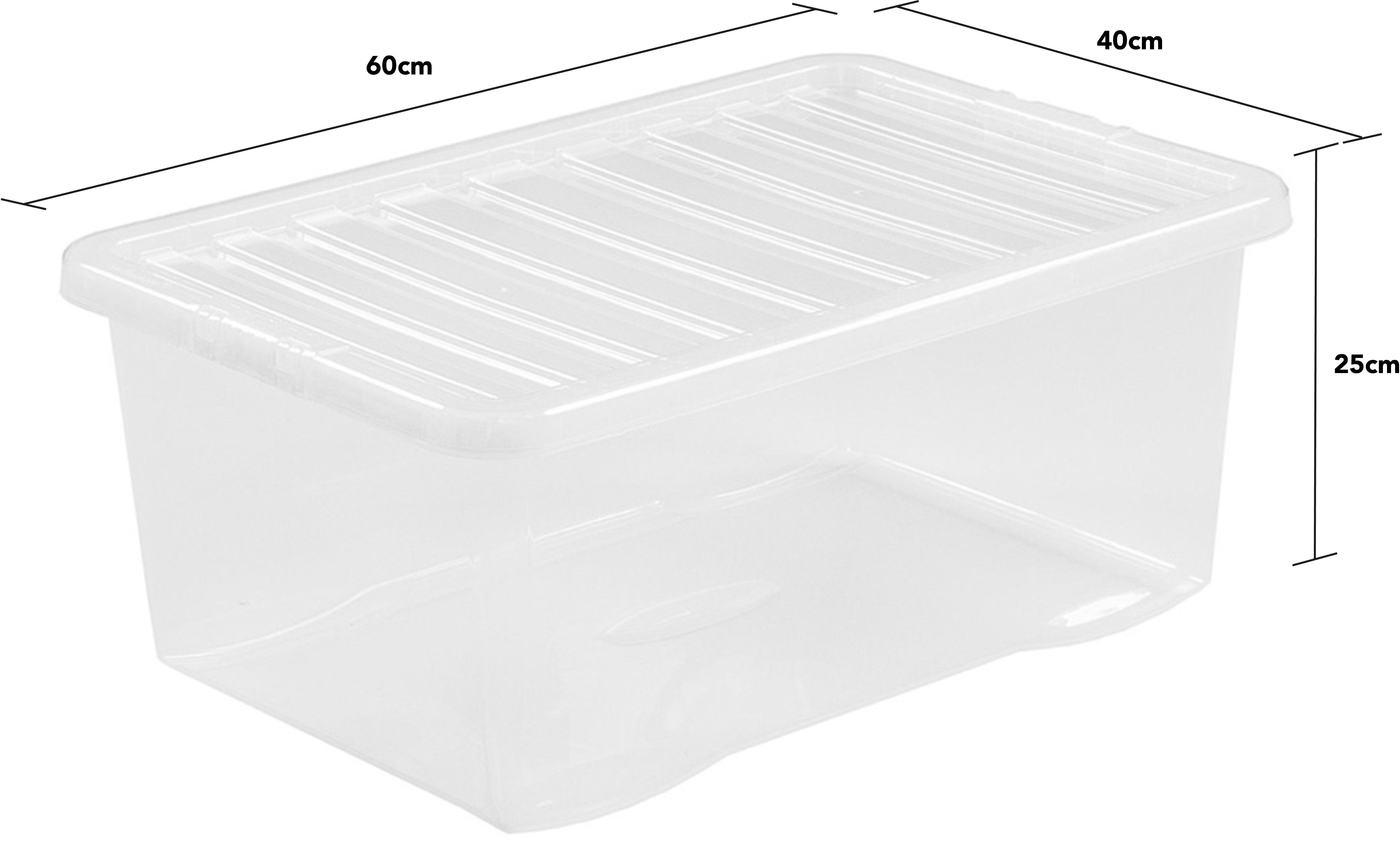 Wham 45L Clear Storage Box & Lid