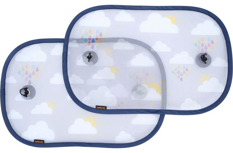 Halfords Pop-up Sunshades Cloud (2 pack) Halfords Pop-up Sunshades Cloud (2 pack)