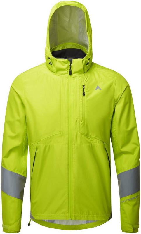 Halfords Altura Nightvision Typhoon Mens Waterproof Jacket - Lime - X Large | Extra 8% off for BC Members