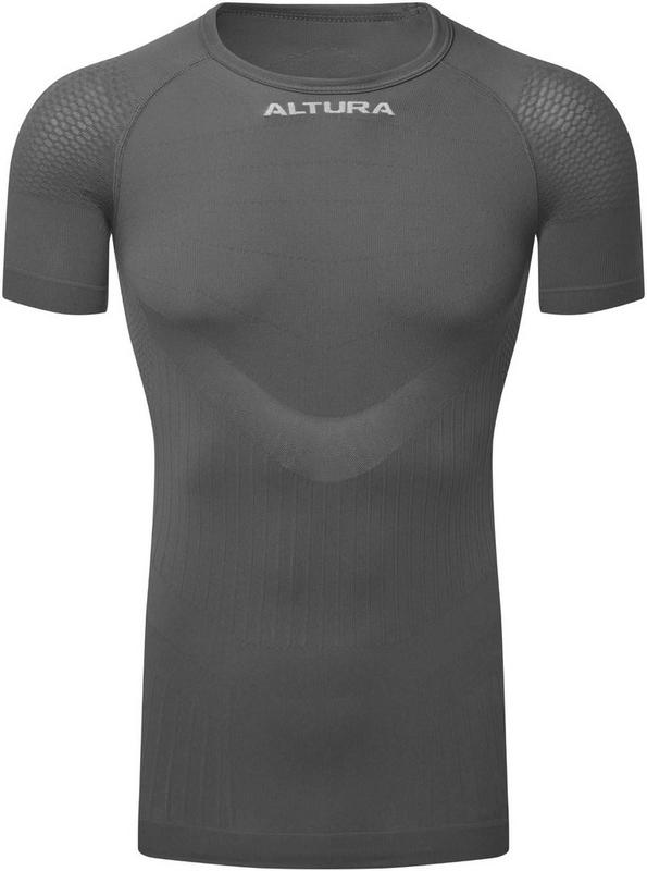 Halfords Altura Tempo Seamless Short Sleeve Base Layer - Charcoal - Xs/S | Extra 8% off for BC Members