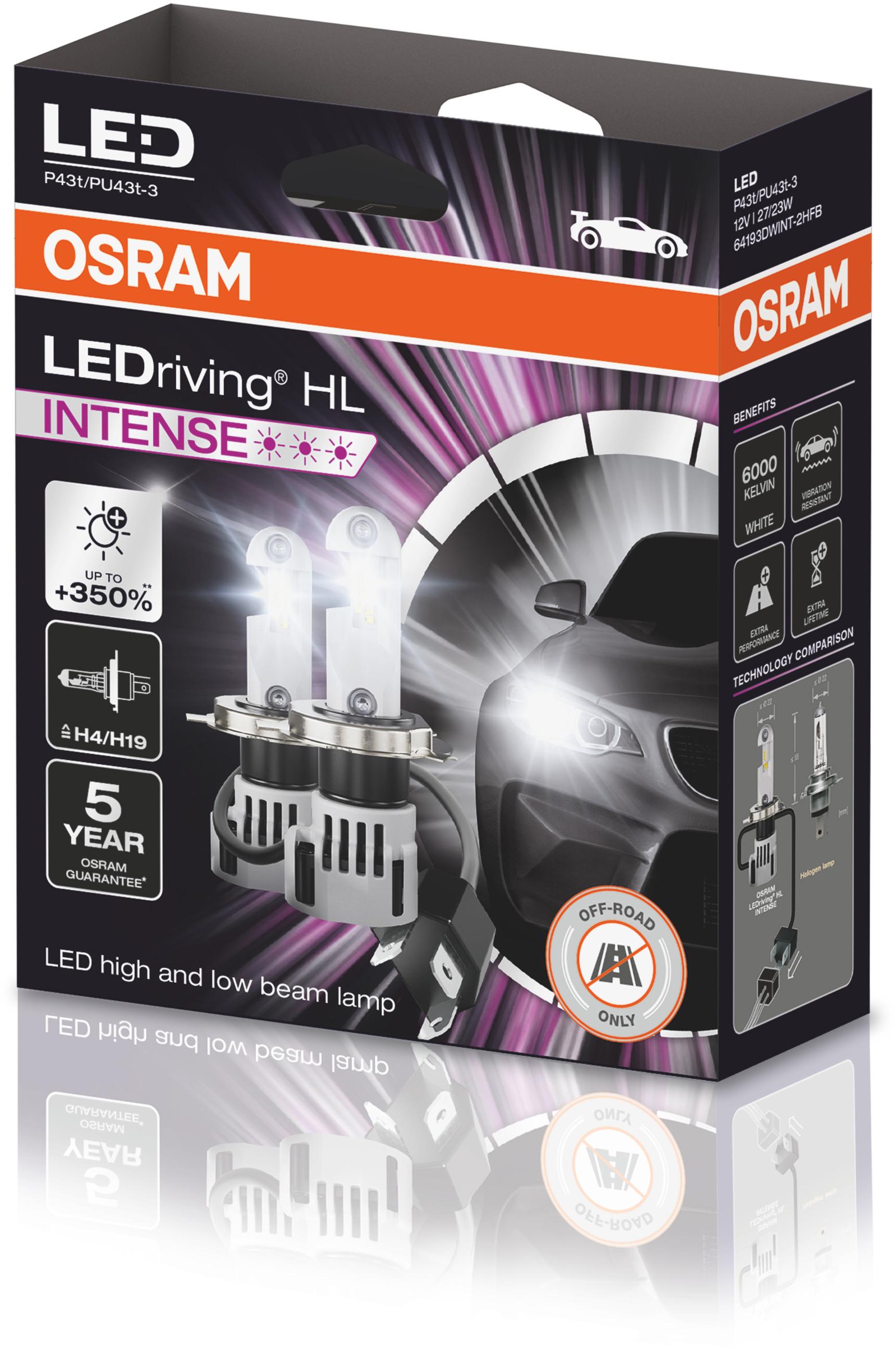 OSRAM LEDriving HL Intense H4 Twin Pack