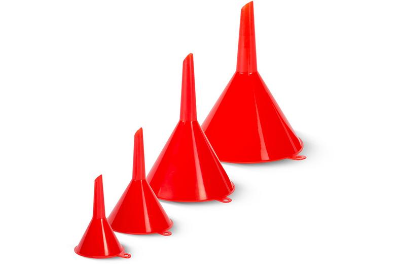 Halfords 4 Pack Funnel Set Halfords 4 Pack Funnel Set
