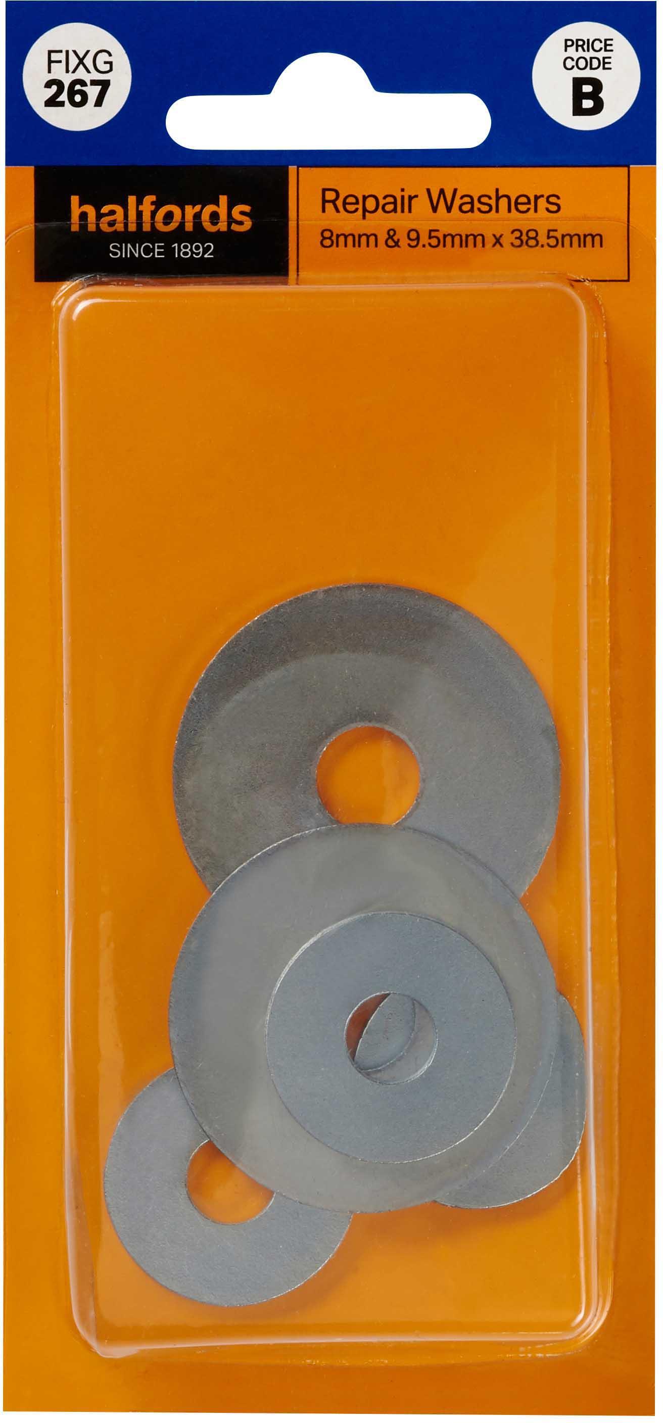 Halfords Repair Washers 8 & 9.5x 38.5mm (FIXG267)