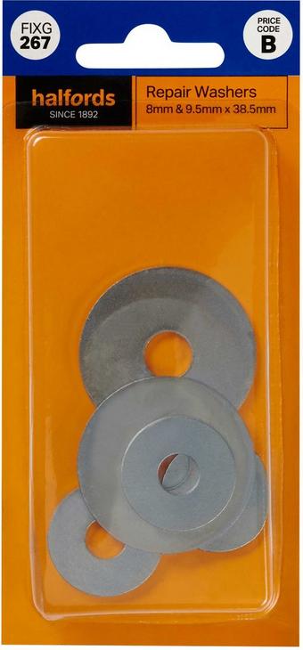 Halfords Repair Washers 8 & 9.5x 38.5mm (FIXG267)