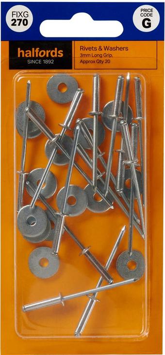 Halfords Rivets and Washers (FIXG270)