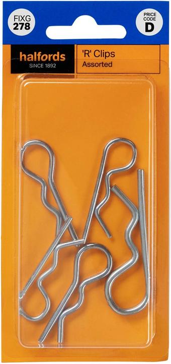 Halfords Assorted R Clips (FIXG278)