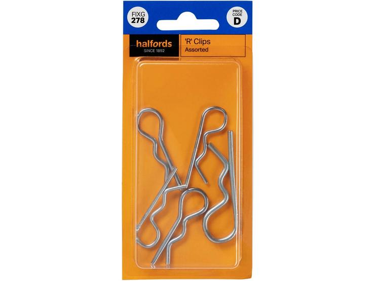 Halfords Assorted R Clips (FIXG278)