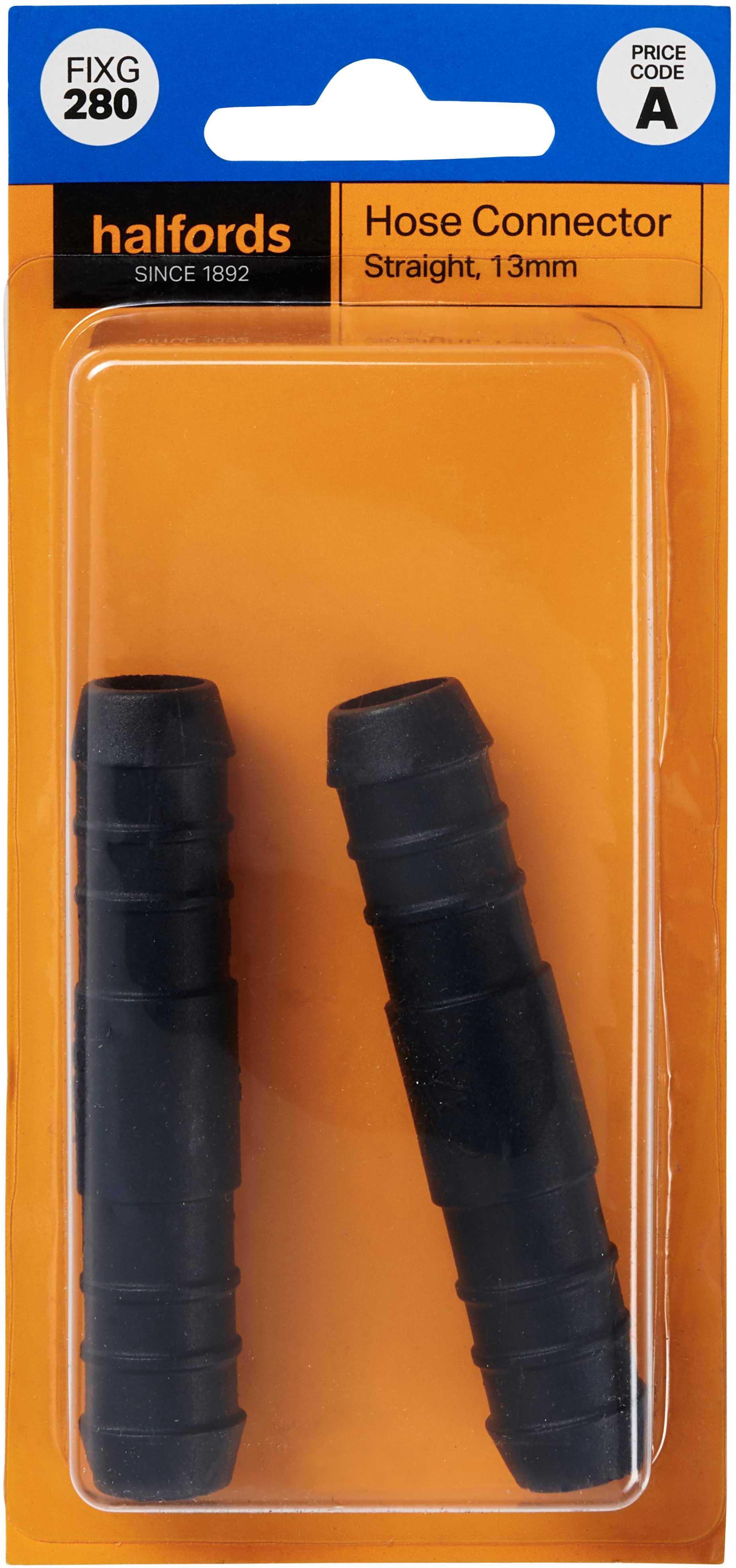 3x Black Plastic Hose Connector Reducer – 20mm To 14mm Straight 74mm Length 209C
