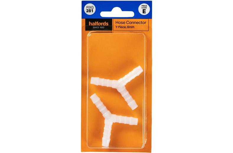 Halfords Hose Connector Y Piece 6mm (FIXG281) Halfords Hose Connector Y Piece 6mm (FIXG281)