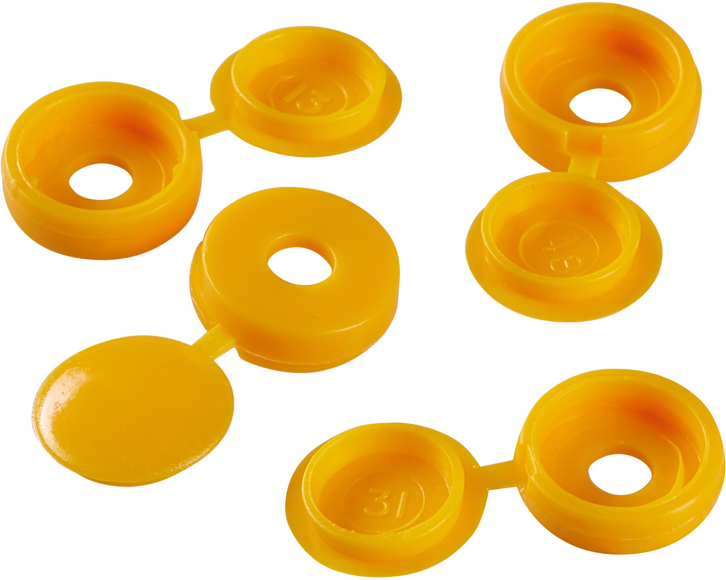 Halfords Number Plate Plastic Caps Yellow (FIXG287)