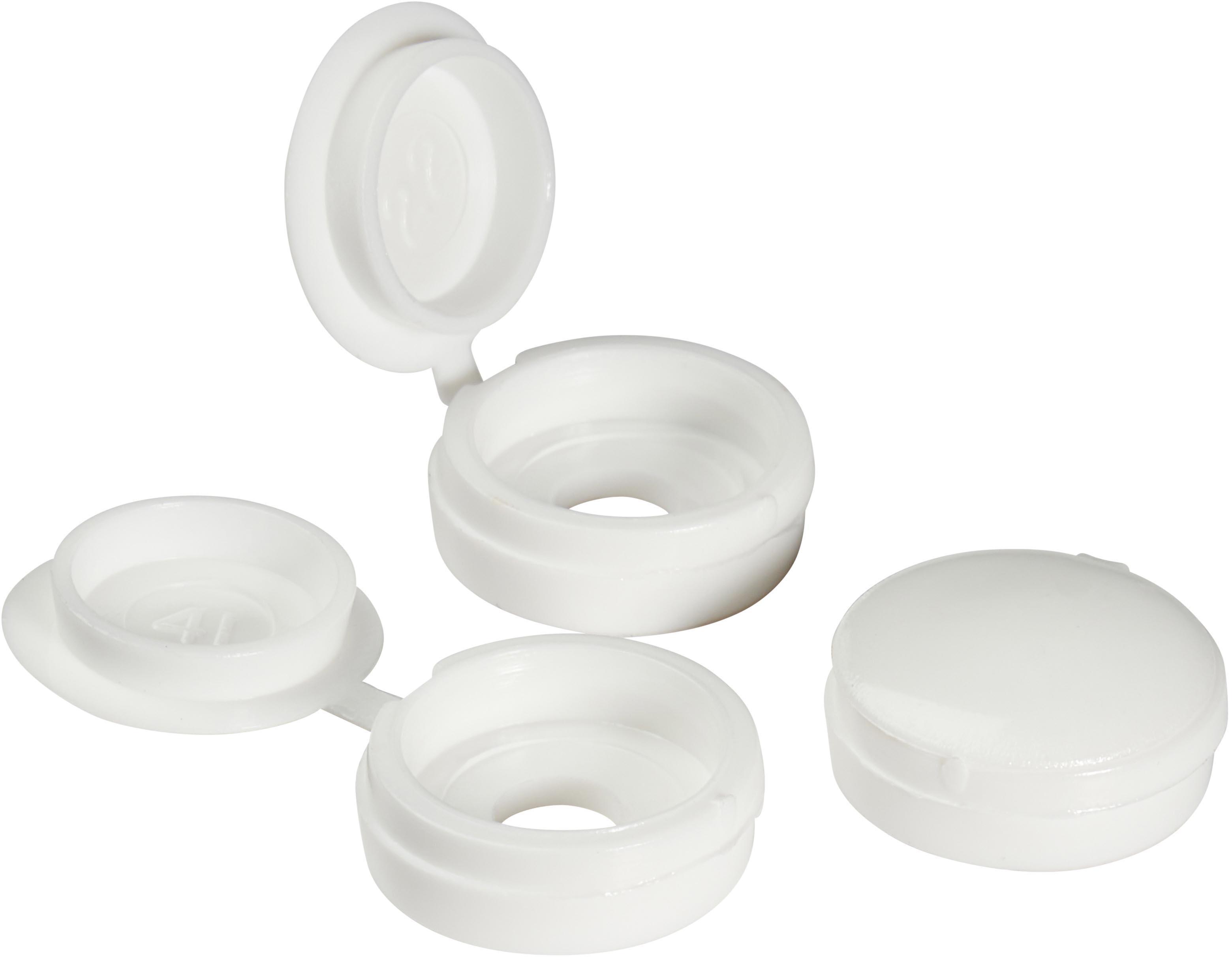 Halfords Number Plate Plastic Caps White (FIXG288)