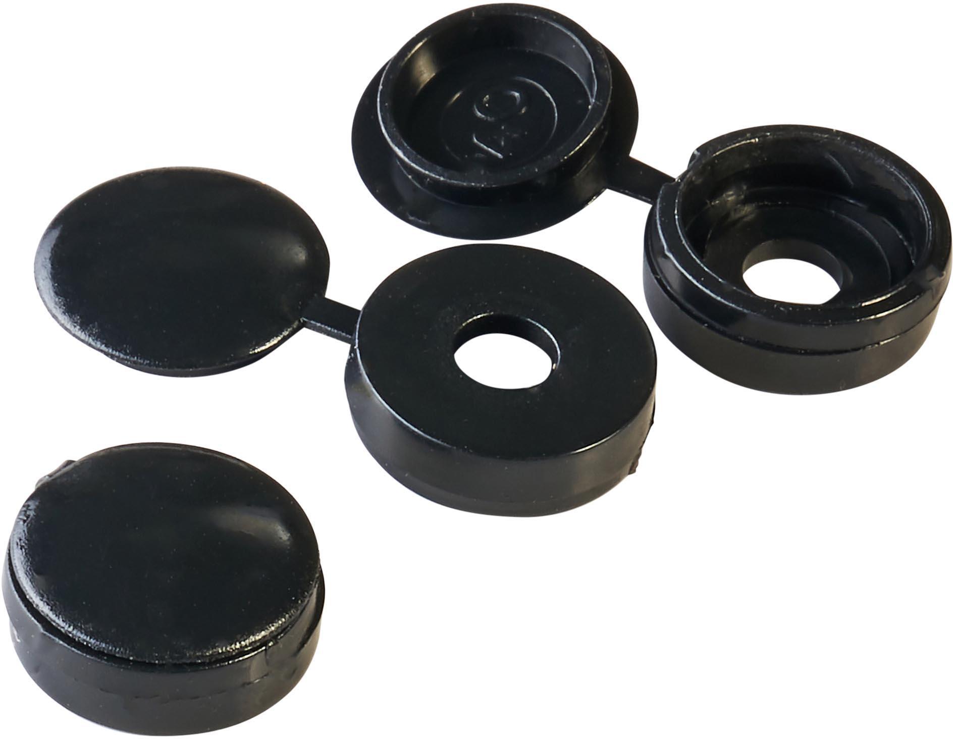 Halfords Number Plate Plastic Caps Black (FIXG289)