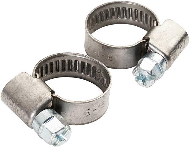 Halfords Stainless Steel Hose Clips 8-16mm & 10-16mm (Fixg297)
