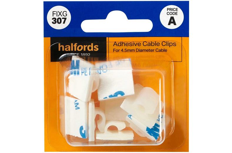 Halfords Adhesive Cable Clips (FIXG307) Halfords Adhesive Cable Clips (FIXG307)
