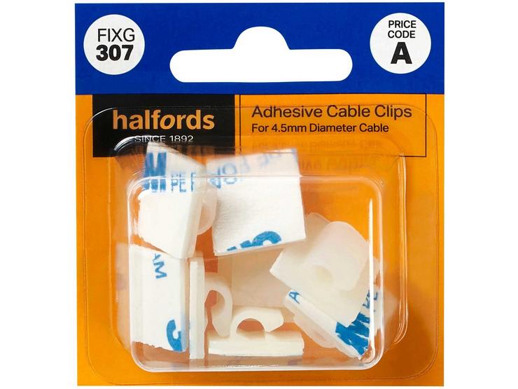 Halfords Adhesive Cable Clips (FIXG307)