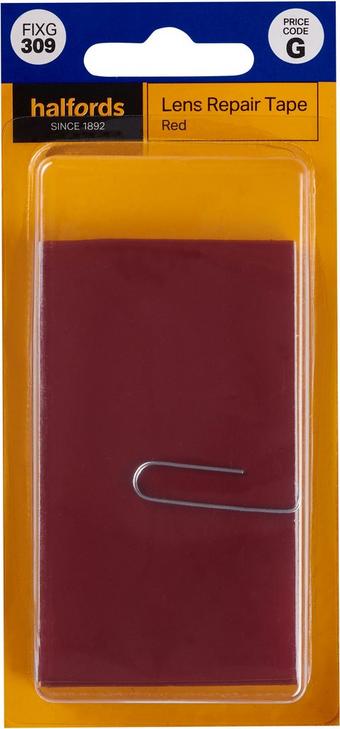 Halfords Lens Repair Tape Red (FIXG309)