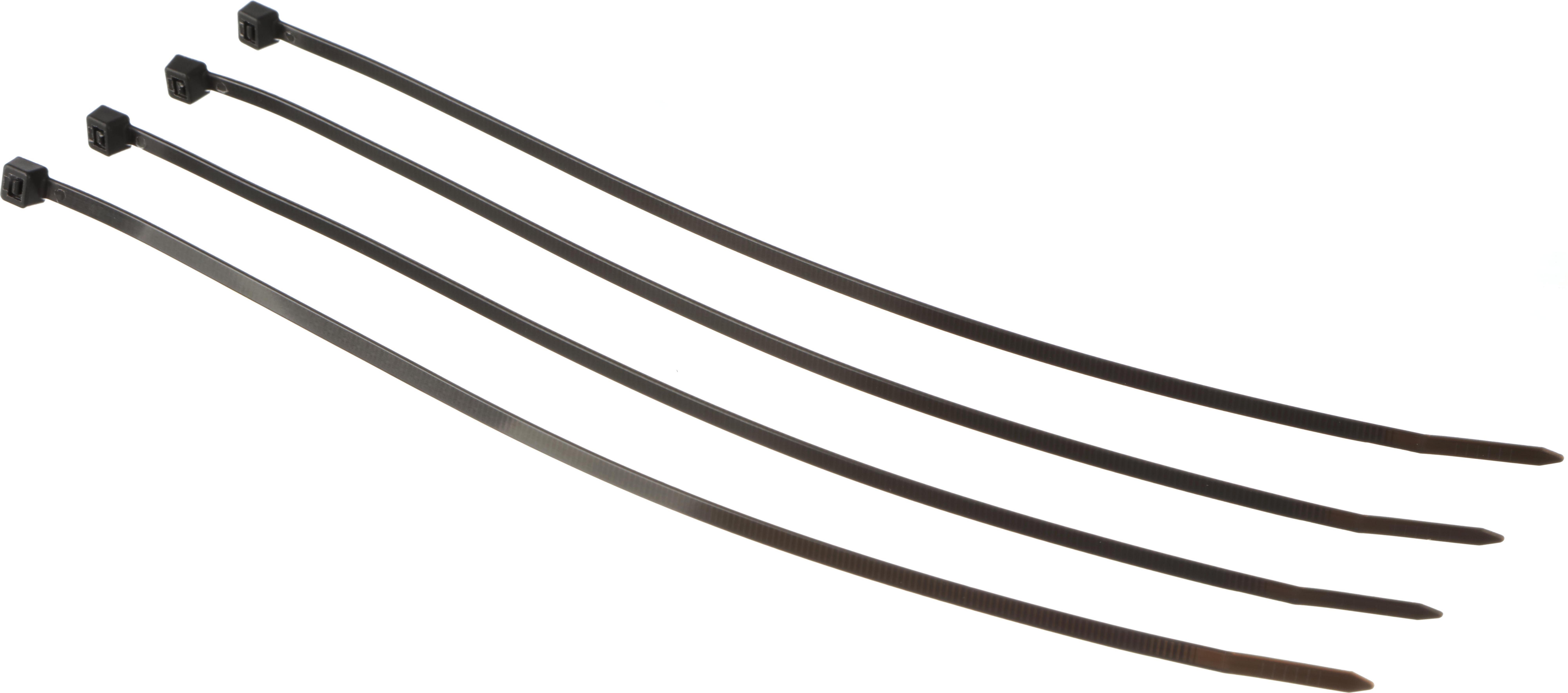 Halfords Cable Ties 300mm Black (FIXG312)