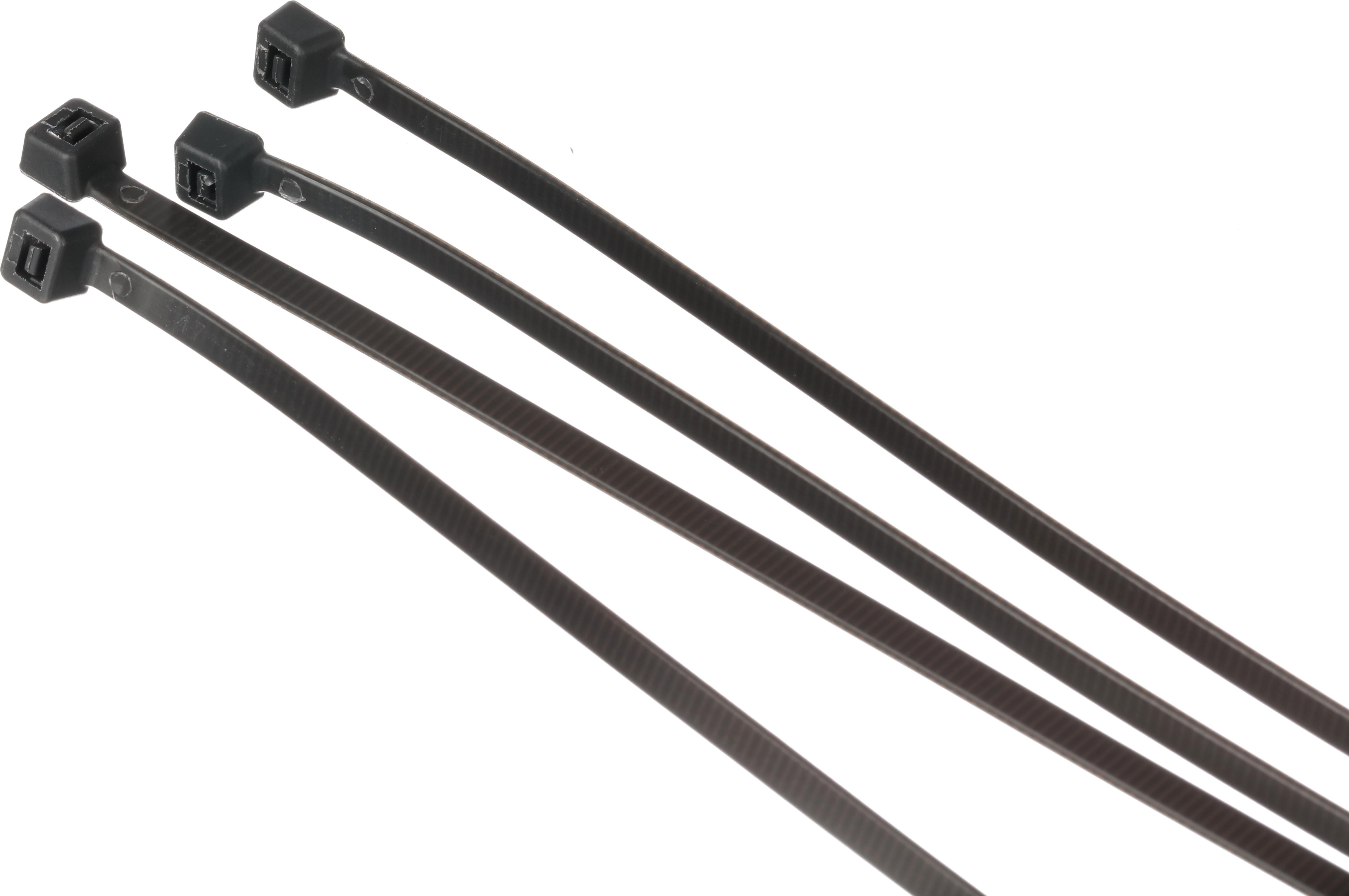 Halfords Cable Ties 300mm Black (FIXG312)