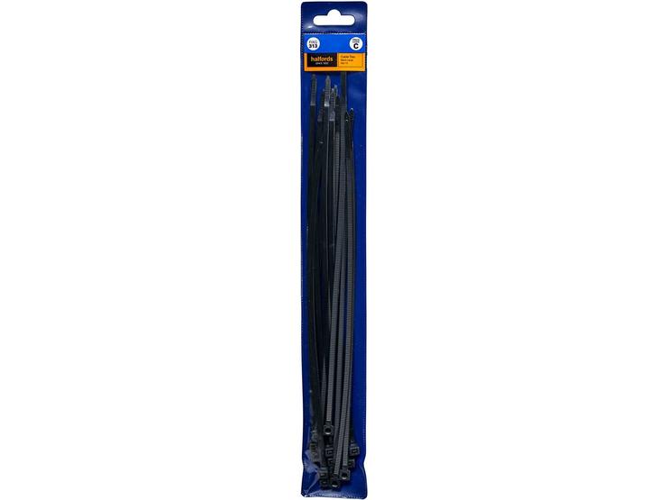 Halfords Cable Ties 300mm Black (FIXG313)