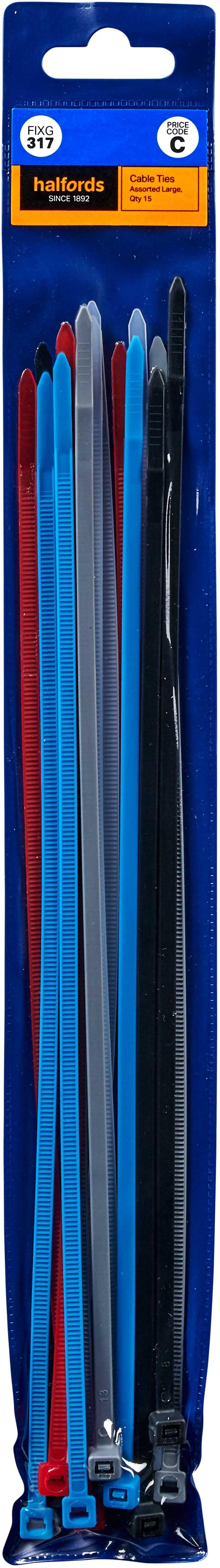Halfords Cable Ties 300mm (FXG317)