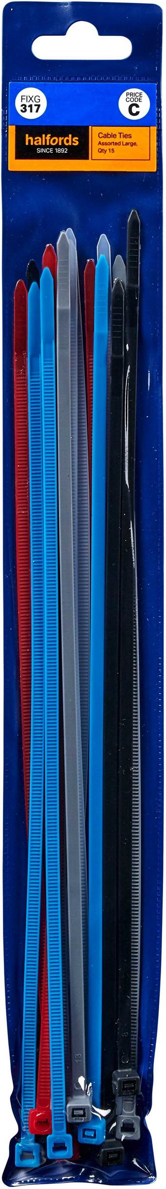 Halfords Cable Ties 300mm (FXG317)