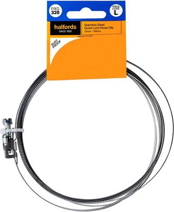 Halfords Quick Lock Hose Clip 25-700mm (FIXG320)