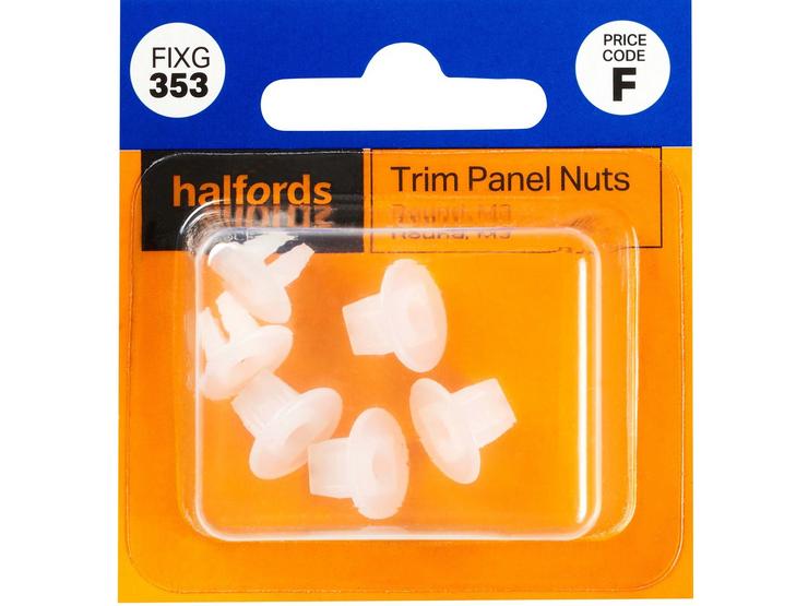 Halfords Trim Panel Nuts (FIXG353)