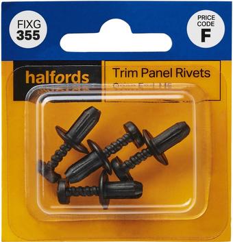 Halfords Trim Panel Rivets (FIXG355)