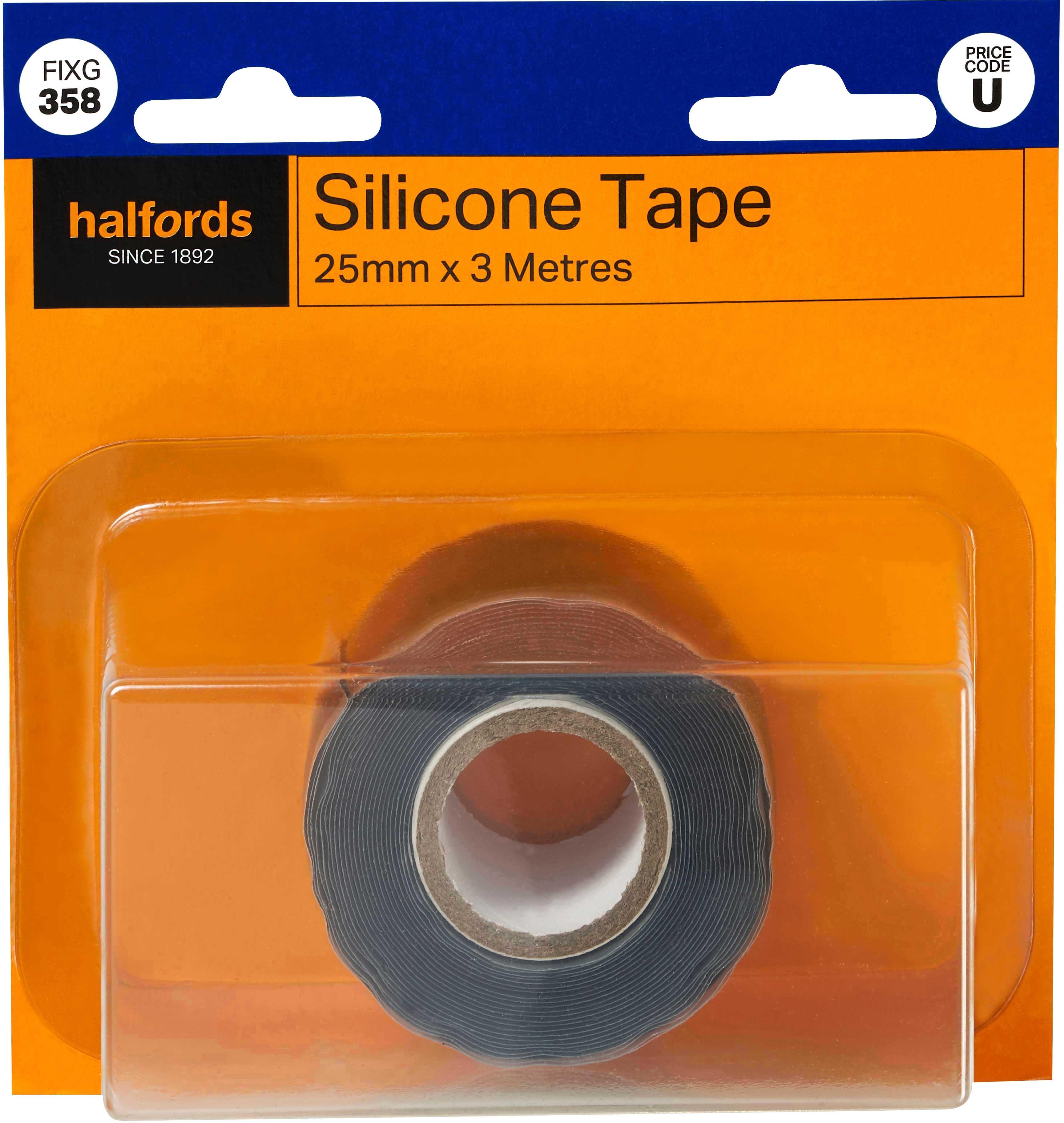 Halfords Silicone Tape Black. (FIXG358)