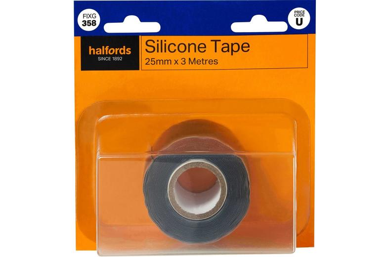 Halfords Silicone Tape Black. (FIXG358) Halfords Silicone Tape Black. (FIXG358)