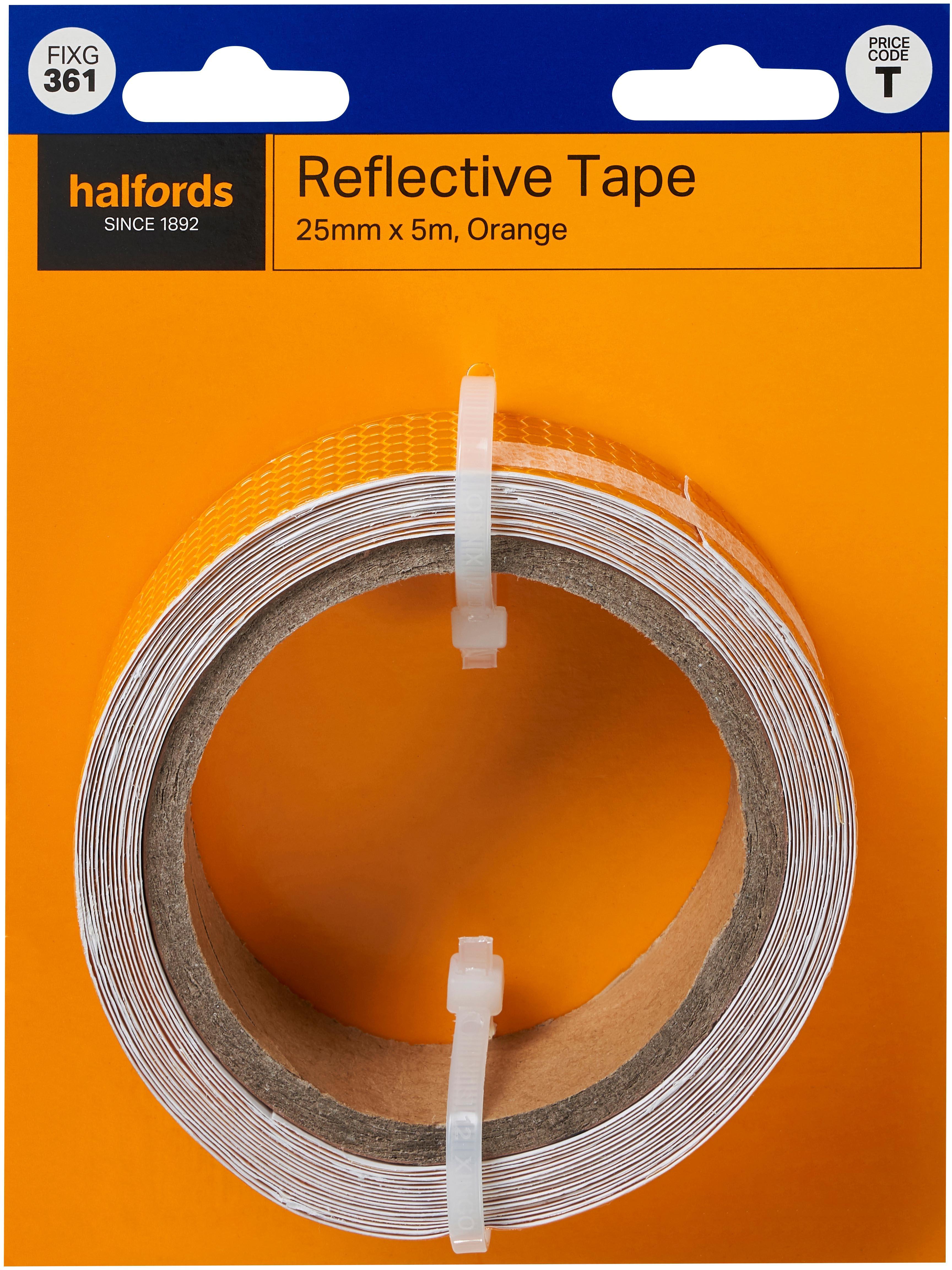 Halfords Reflective Tape Orange (FIXG361)