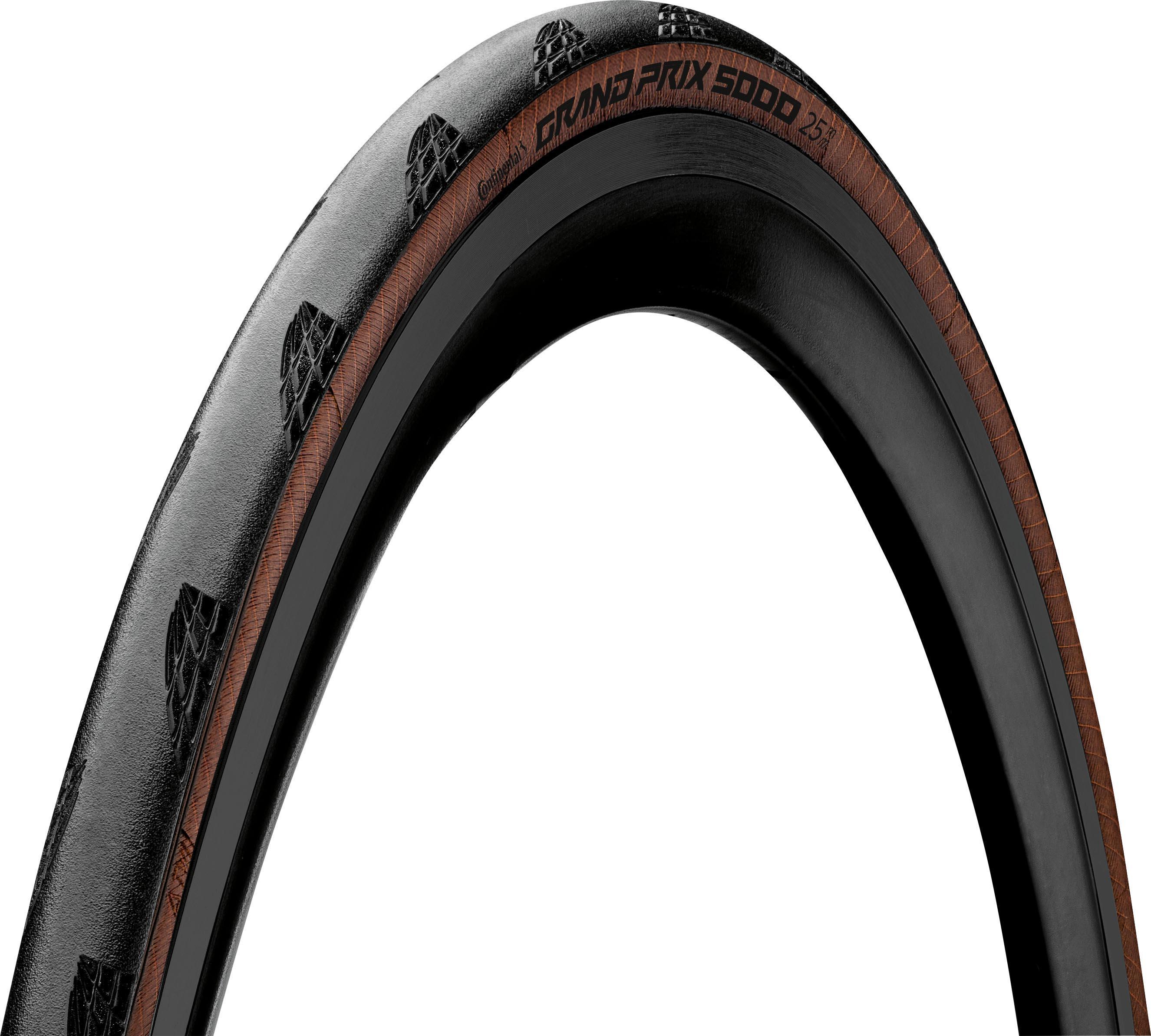 Continental Grand Prix 5000 Clincher Folding Tyre, Black/Tan