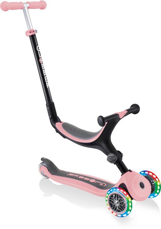 Halfords Globber Go Up Foldable Lights - Pastel Pink | Extra 8% off for BC Members