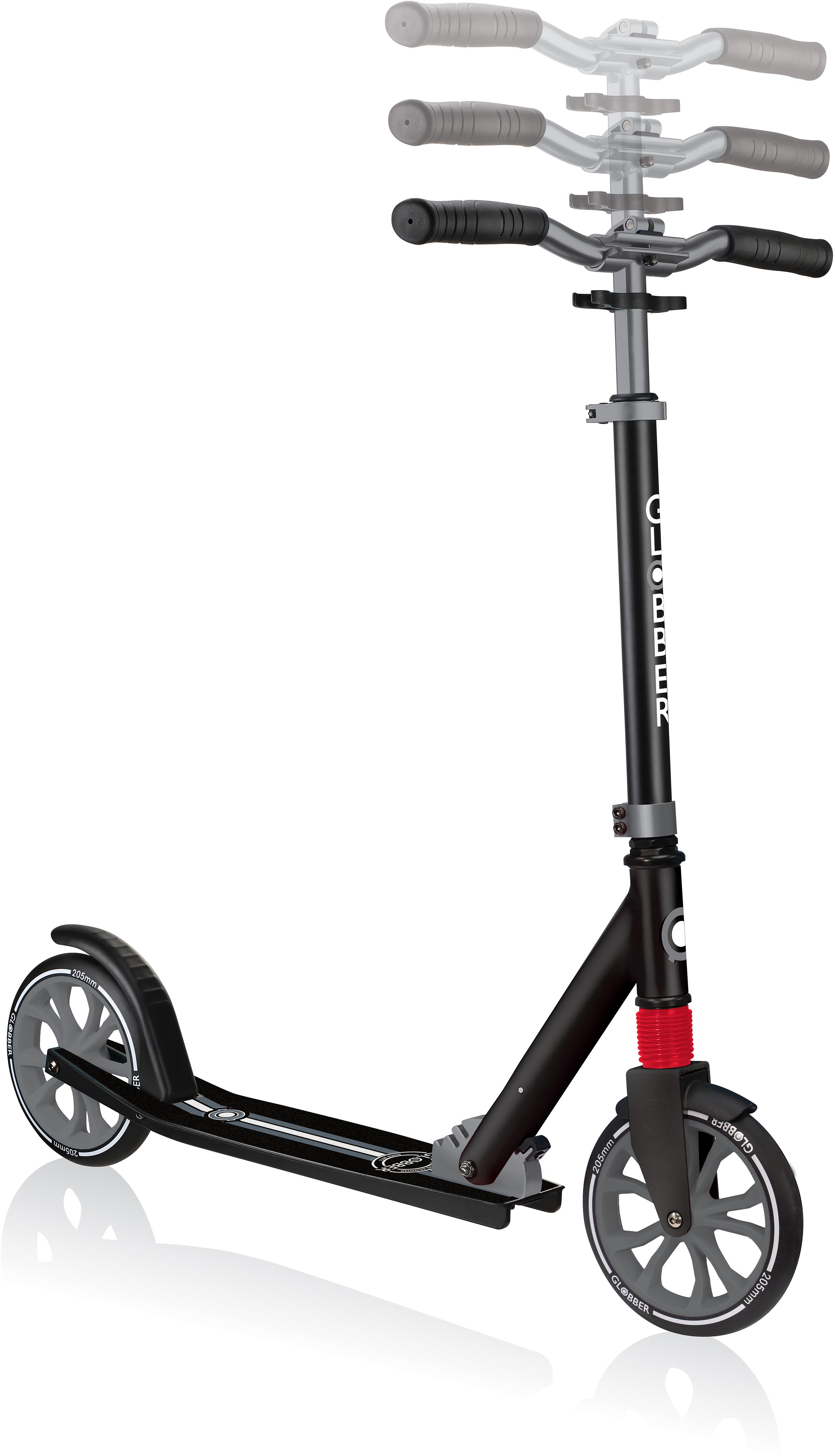 Globber NL 205 Kids Scooter - Black/Grey