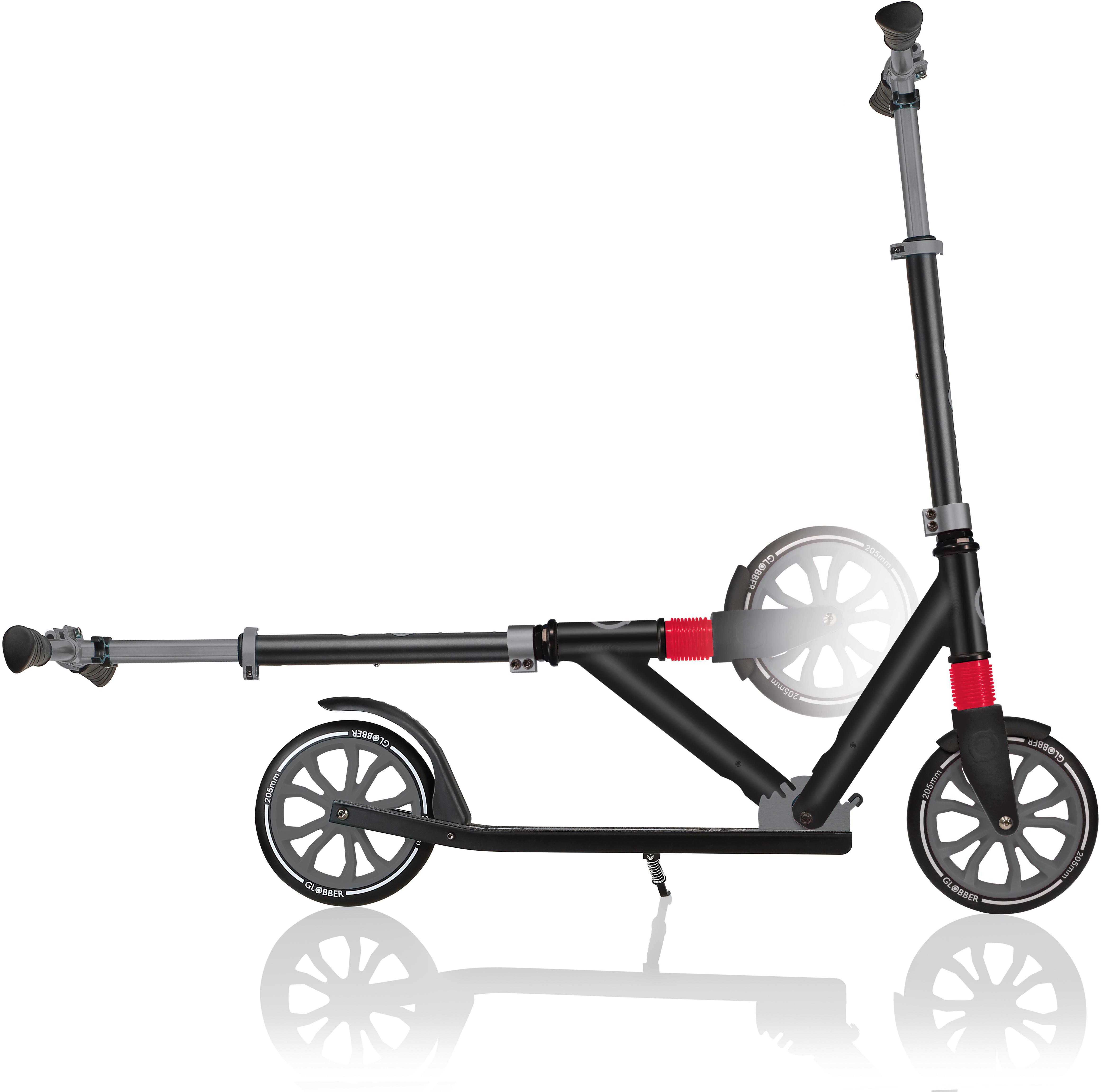 Globber NL 205 Kids Scooter - Black/Grey